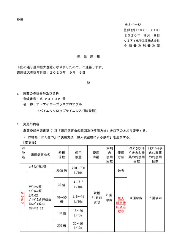 2020-213登録速報（200909）