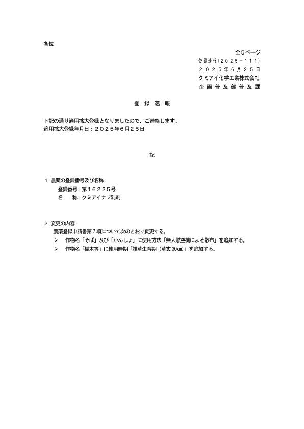2025-111登録速報（250625）