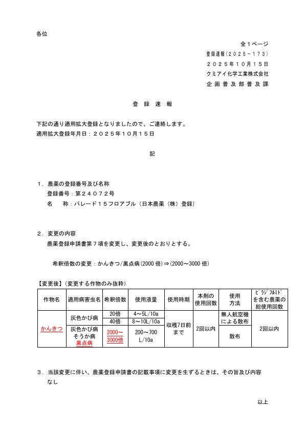 2025-173登録速報（251015）
