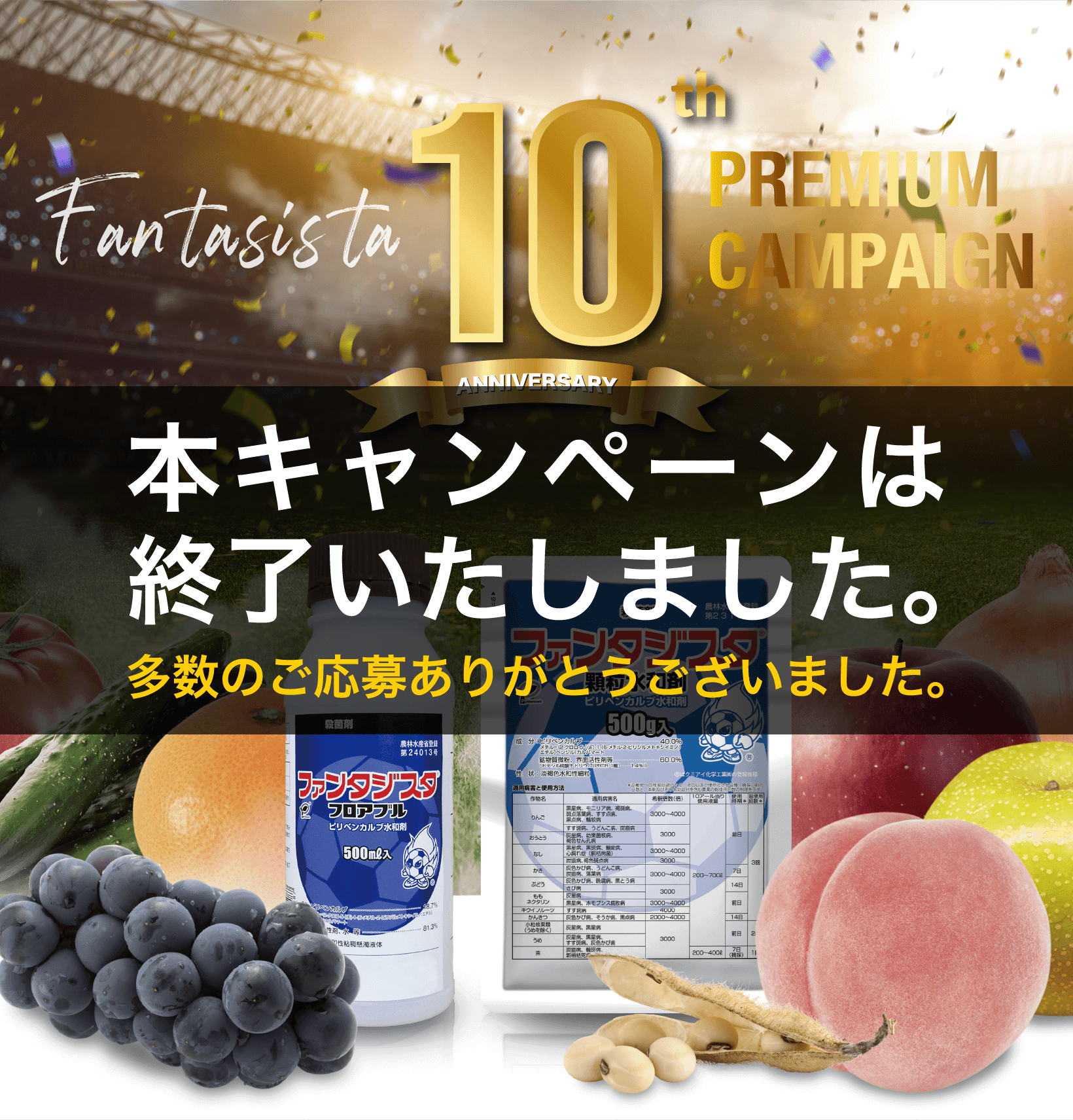 ファンタジスタ 10th Anniversary プレミアムキャンペーン