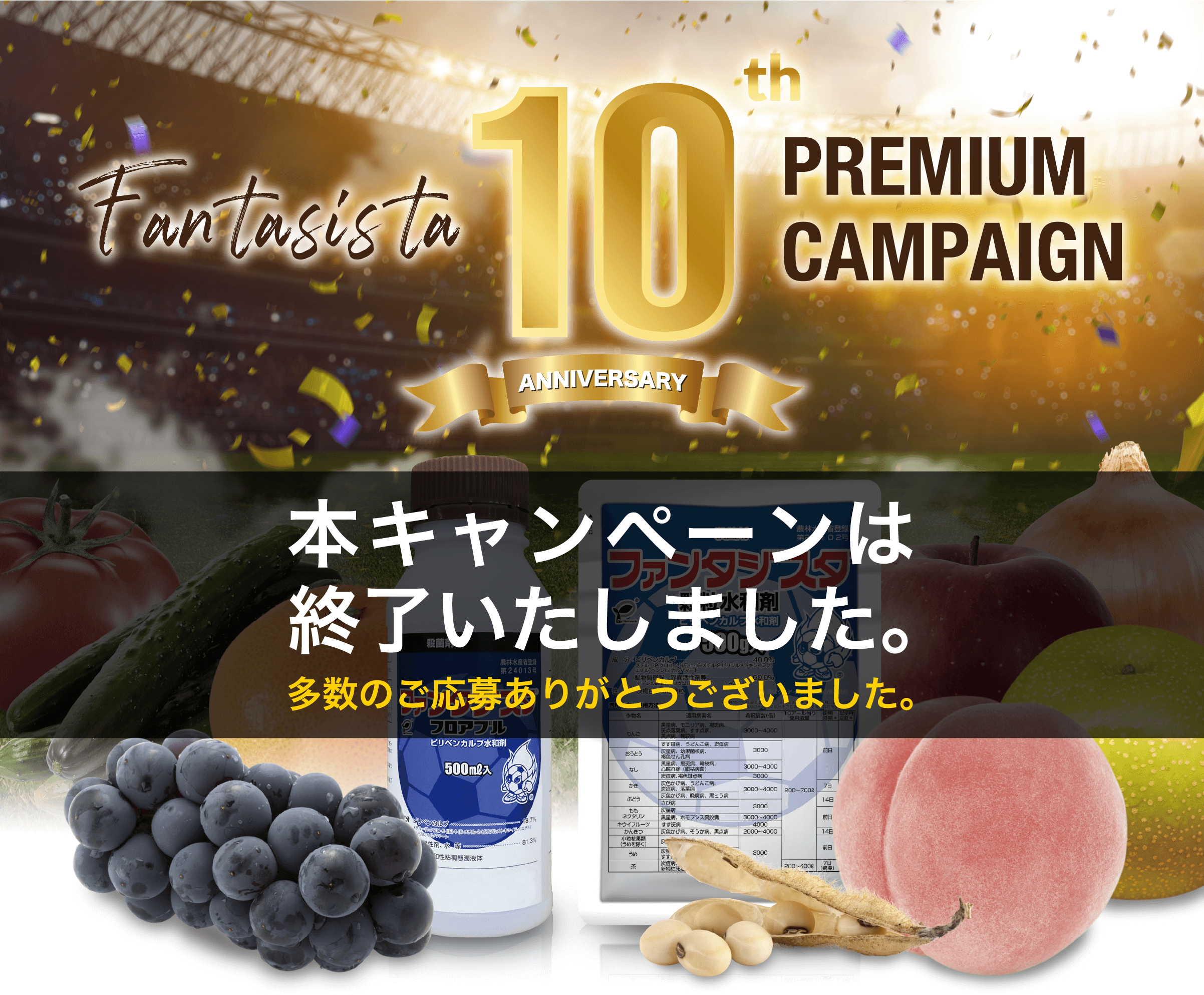 ファンタジスタ 10th Anniversary プレミアムキャンペーン