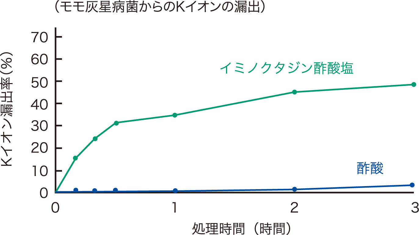 イミノクタジン酢酸塩の作用機作の検討